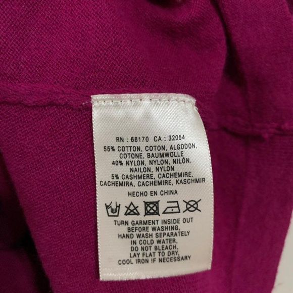 Anthropologie Rosie Netra Knit Top Sweater XS Scoop Neck Long Sleeves In Fucsia - Picture 6 of 7